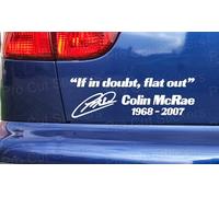 Colin Mcrae Omaggio Memoriale Rip Auto Rally If IN Dubbio Personalizzato Adesivo