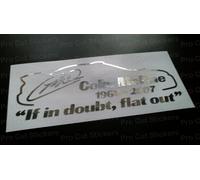 Colin Mcrae Omaggio Rip Custom Car Adesivi Decalcomania Ologramma Cromato d1