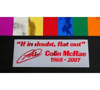 Colin McRae RIP Tributo Adesivi In Vinile Colorati Die Cut