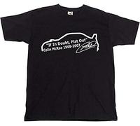 Colin McRae When in Doubt Flat out Rally Rally Racing Legend T-Shirt Unisex Gift Men's White Tees XXL