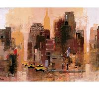 Colin Ruffell - Stampa New Yorker And Cabs, 60 x 80 cm