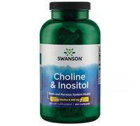 Colina 250 mg e inositolo 250 mg 250 capsule Swanson