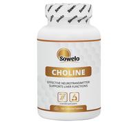 Colina 500mg - Compresse - Memoria, Cervello, Fegato & Alta Qualità - Sowelo