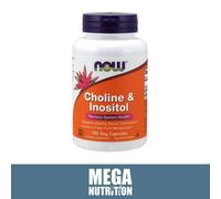 Colina & Inositolo 500mg 100 Vegetali Pillole Cervello Nutrienti Energia Umore