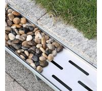 Colini di scarico francesi per cortile e patio, larghezza 10,2 cm, 15,2 cm, 20,3 cm, griglia di scarico per fosse, resistente lastra di cemento e piastra di copertura per grondaie (20 cm x 20 cm x 100