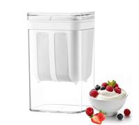 Colini for yogurt con filtro fine e coperchio, separatore riutilizzabile del siero di latte for yogurt, colino for yogurt greco, coperchio for preparare yogurt