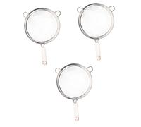 colino, 3 pezzi filtro for succo caffè in acciaio inossidabile pasta scolapasta colino cucina cucchiaio farina setaccio maglia cestello