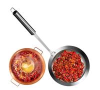 Colino a maglia fine in acciaio - Colino a maglia fine, design con manico lungo, struttura robusta e leggera, supporto facile da impugnare, filtraggio ad alta precisione | Gadget da cucina ideale