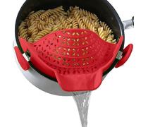 Colino con clip per pasta | Accessorio da cucina resistente al calore per scolare pasta, spaghetti e carne, 8,8 x 4,4 x 2,3 pollici.