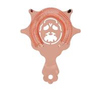 Colino da bar piccolo in acciaio inossidabile, colino da cocktail staccabile Barista professionista Mixologist Durevole antiruggine Separatore di ghiaccio multifunzionale facile (Pink Gold)