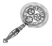 Colino da cocktail in acciaio inossidabile con molla elicoidale, compatibile con shaker Boston, bicchieri da miscelazione standard e tazze da cocktail (B)