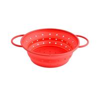 Colino da cucina in silicone, pieghevole, con manici, per insalate, pasta, spaghetti