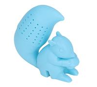 Colino da tè a forma di scoiattolo Filtro per infusore per tè in silicone carino Resistente alle alte temperature per gli amanti del tè Regalo di compleanno di Natale (blu)