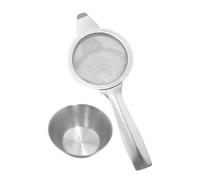 Colino da tè a maglia fine - Filtro infusore per tè sfuso a maglia fine - setaccio da cucina in acciaio inox, setaccio a maglia fine per alimenti, cocktail, farina, caffè