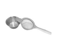 Colino da tè a maglia fine, in acciaio inox, con manico antiscivolo, colino per cocktail con maglia fine, colino per cocktail con maglia fine, setaccio a rete fine per alimenti con manico, tè sfuso