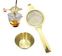 Colino da tè a maglia fine, setaccio per tè sfuso, colino da tè a maglia fine, setaccio per tè sfuso, in acciaio inox con manico, setaccio a maglia fine per cocktail, succhi di frutta