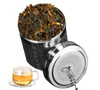 Colino Da Tè In Acciaio Inossidabile 304 Per Foglie Sfuse - Infusore Da Tè A Maglia Fine Con Catena Lunga 20 Cm | Filtro Portatile Riutilizzabile Con Coperchio Sicuro Per Preparare Caffè Macinato, Spe