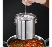 Colino Da Tè in Acciaio Inossidabile a Maglia Fine, Infusore per Tè con Gancio