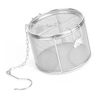 Colino da tè in acciaio inox per tazza e teiera, colino spezie con manico, 14 x 10 cm, grande