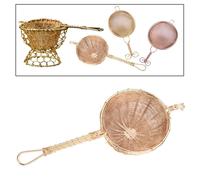 Colino da tè in ottone Filtro da tè a rete leggero per la casa della camera