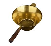 Colino da tè, infusore da tè metallico, con manico in legno, per caffè, tè e utensili da cucina