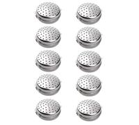 Colino da tè riutilizzabile per condimenti con 4 dimensioni, antiruggine, accessorio da cucina, design con fibbia, palline per condimento (6 cm, 10 pezzi)