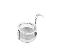 Colino da tè rotante in acciaio inox a maglia fine filtro per caffè erbe Teaware girevole a 360 gradi infusore strumento di filtraggio argento