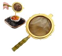 Colino da tè sfuso - Filtro per tè a maglia fine | Setaccio da tè in rete con manico, setaccio per alimenti, colino per scolare cocktail, succhi e setacciare farina e accessori per zucchero a velo