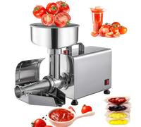 Colino elettrico in acciaio inox, spremipomodoro e spremifrutta, efficiente macchina per salse e macinazione per salse e succhi fatti in casa