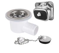 Colino Filtro Per Scarico,Parti di Ricambio in Acciaio Inossidabile | Tappo Per Scarico Del Lavello Da Cucina E Bagno,Per Veicolo Ricreazionale Roulotte Barca Cucina Bagno Esterno Campeggio Viaggio