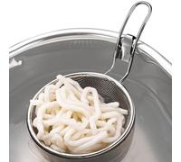 Colino in acciaio inossidabile, colino da cucina a maglia fine - Setaccio in metallo resistente con manico rinforzato | Filtrazione degli alimenti | Accessorio per la preparazione della pastic