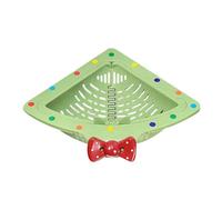 Colino magnetico angolare per lavello, 23,5 x 21,5 x 8 cm, in PP, scolapiatti triangolari, filtro per lo smaltimento dei rifiuti della cucina, fermaporta per risparmiare spazio e