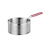 Colino multiuso per pasta e verdure a vapore per cucinare ramen, pho, spaghetti con facile drenaggio sopra le pentole, lavabile in lavastoviglie design in acciaio inox (05)