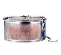 Colino per condimenti - Filtro a rete per cesto salamoia | Cesto a rete multiuso per condimenti, colino per condimenti a maglia fine, cestello per salamoia in acciaio per cucina, c