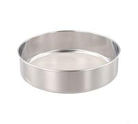 Colino per farina in acciaio inox 40 mesh, colino rotondo da cucina in acciaio inox 304 per farina, lievito, zucchero e, diametro 10/12/15/18/20 cm (D)