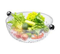 Colino per il lavaggio degli alimenti, a doppio strato, per il lavaggio di verdure e verdure, contenitore per alimenti di grande capacità, efficiente scolapiatti per e