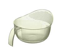 Colino per il lavaggio del riso, portatile, ciotola per la pulizia degli alimenti, pulitore multifunzione in acciaio inox, ciotola con scolapiatti laterali, utensili da cucina e fagioli