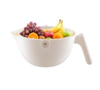 Colino per la cucina, colino da cucina - Slenitore per lavare le verdure rotative,Colino a doppio strato per cucina per bacche, insalate, ciotola per colino per alimenti rotanti
