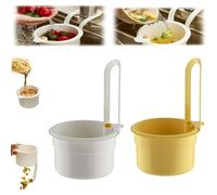 Colino per lavello con cestino extra profondo - scolapasta per grandi quantità di verdure, antiscivolo e durevole