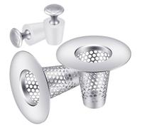 Colino per lavello | Filtro di ricambio per vasca da bagno resistente alla ruggine, chiusura per lavabo con raccoglitore di capelli - per uso in lavanderia doccia pavimenti WC e hotel