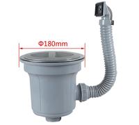 Colino per lavello in acciaio inox 185 mm per drenaggio e filtrazione efficaci