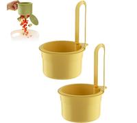 Colino per lavello sospeso, filtro regolabile per lavabo, scolapasta per lavello per scolare verdure, frutta e utensili da cucina (giallo, 2 pezzi)