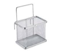 Colino per pasta in acciaio inox a rete per il risciacquo e la cottura, 11 x 7 x 9 cm