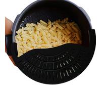 Colino per Pentole | Filtro a scatto a mani libere | Strumento per drenare gli alimenti da cucina per spaghetti, pasta e grasso di carne macinata, strumento