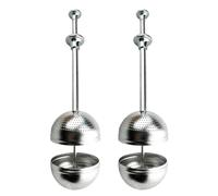 Colino Per Tè In Metallo,2 Pezzi Setaccio In Acciaio Inossidabile Con Manico | Infusore Metallico per Tè,Per Caffè Cibo Casa Ufficio Viaggio Cucina Campeggio Amanti del Bevitori