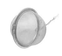 Colino per tè sfuso - Sf-era per tè in rete di acciaio inossidabile, infusore per tè con maglia extra fine e catena, diffusore per tè a forma di sf-era, filtro per tè sfuso, spezie, condimenti