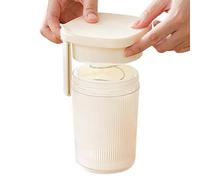 Colino per yogurt - Borsa a rete ultra fine, 10,7 x 15,7 cm, colino riutilizzabile per alimenti, multiuso, colino per yogurt con coperchio, strumento separatore per siero di latte, contenitore
