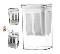 Colino per yogurt, colino per formaggio senza PA da 1,1 litri con sacchetto a rete fine e coperchio, filtro per succo trasparente a tenuta stagna per preparare latte di soia e yogurt greco denso