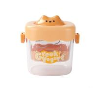 Colino per yogurt con coperchio, per yogurt greco a maglia fine per separare formaggi fatti in casa e siero di latte (arancione)