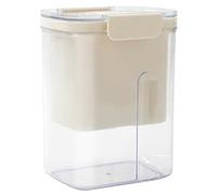 Colino per yogurt da 34 Oz, colino per yogurt greco con coperchio, filtro fine da 225 maglie con timer per il conto alla rovescia, senza BPA, per, tè (Beige)